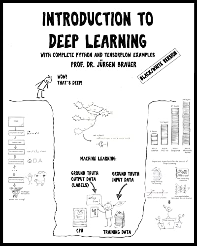 Introduction to Deep Learning (Black/White version): with complete Python and TensorFlow examples