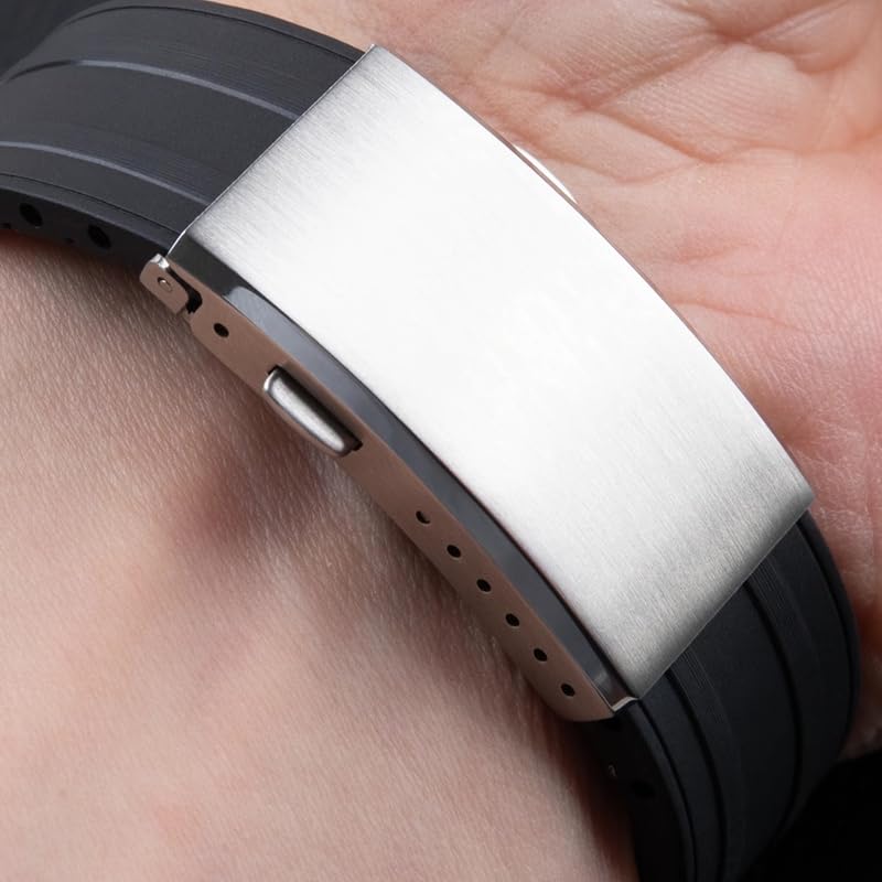 Boucle déployante en acier 316L pour montre Breitling d'exception