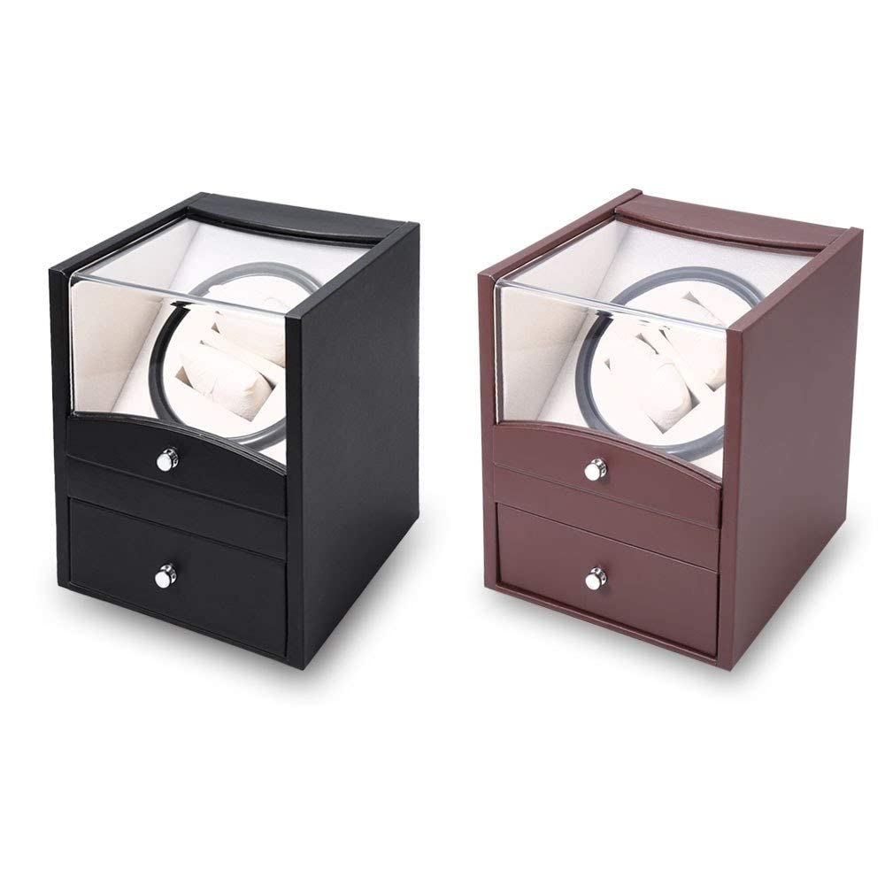 MR Maestro Relojero - Vitrina Watch Winder para Relojes Automáticos | 4 Variedades de Rotación | Funcionamiento Silencioso