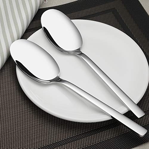 Large Table Serving Spoons 6 Pieces, Stainless Steel Kitchen Serving Utensil 24 cm/9.44 Inch - Image 4
