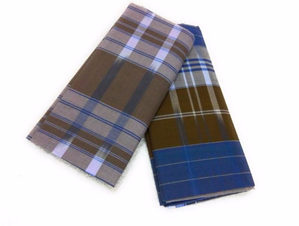 cotton colors Men's Cotton Lungi (Pack of 2)-picture-48