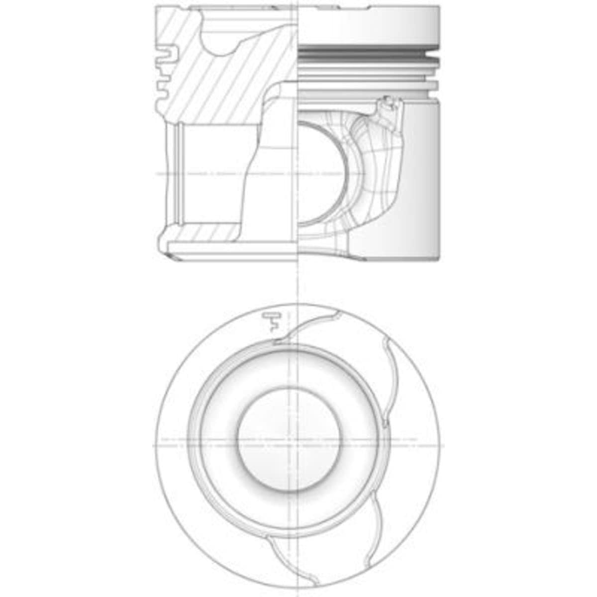Kolbenschmidt 41172620 Pistone E Anelli-image