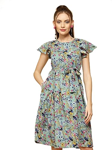 Image of OOMPH! Women's Fit and Flare Knee Length Dress