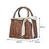 luckything Rattan Tasche Korbtaschen Damen Strandtasche?Vintage Rattan gewebt Tasche Handtasche/Strandtasche Aufbewahrungstasche?Damen Handgefertigt Tasche Handgewebt Stroh Tasche Korb #4