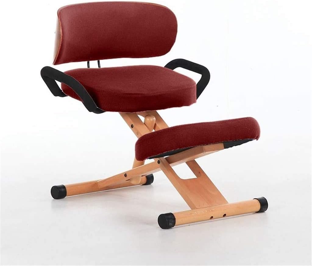 Kneeling Chair, Correction Posture Chair, Ergonomic Anti-hump And Anti-myopia Computer Chair Student Writing Chair, Adjustable Back Correction Stool Neck Pain And Spine Tension Relief Knee Chair Happy