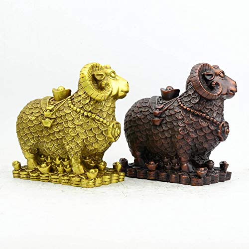 銅製 緬羊 置物 1対 銅羊 装飾品 工芸品 美術品 置物 銅製 緬羊 置物 1対 銅羊 装飾品 工芸品 美術品 置物 - メルカリ