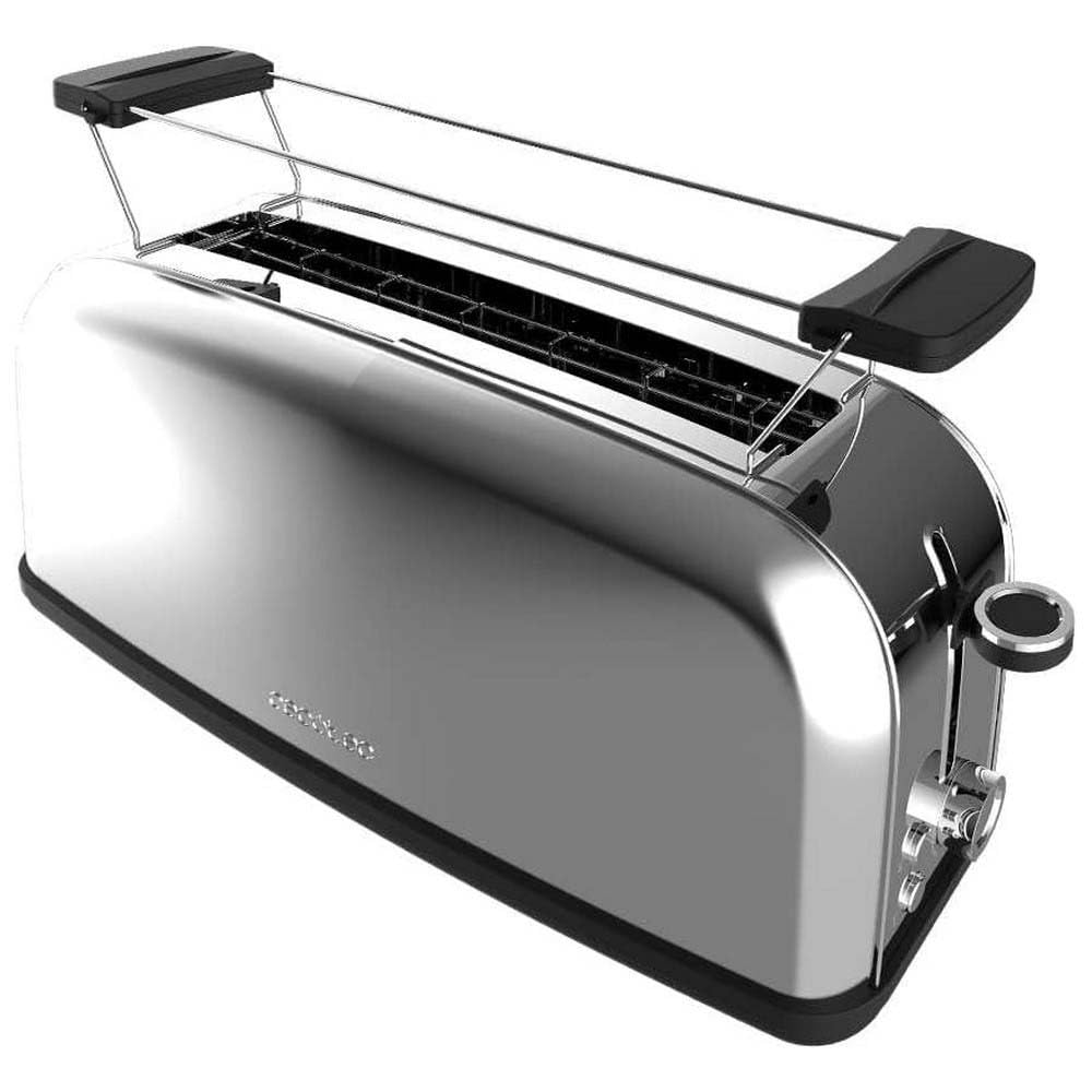 Cecotec Tostador Vertical Toastin' Time 1500 Green, 1500W, Doble ranura larga y ranura ancha 3,8cm, Varillas Superiores, Acero Inoxidable, Apagado y Pop-up Automático, Recogemigas — view 19