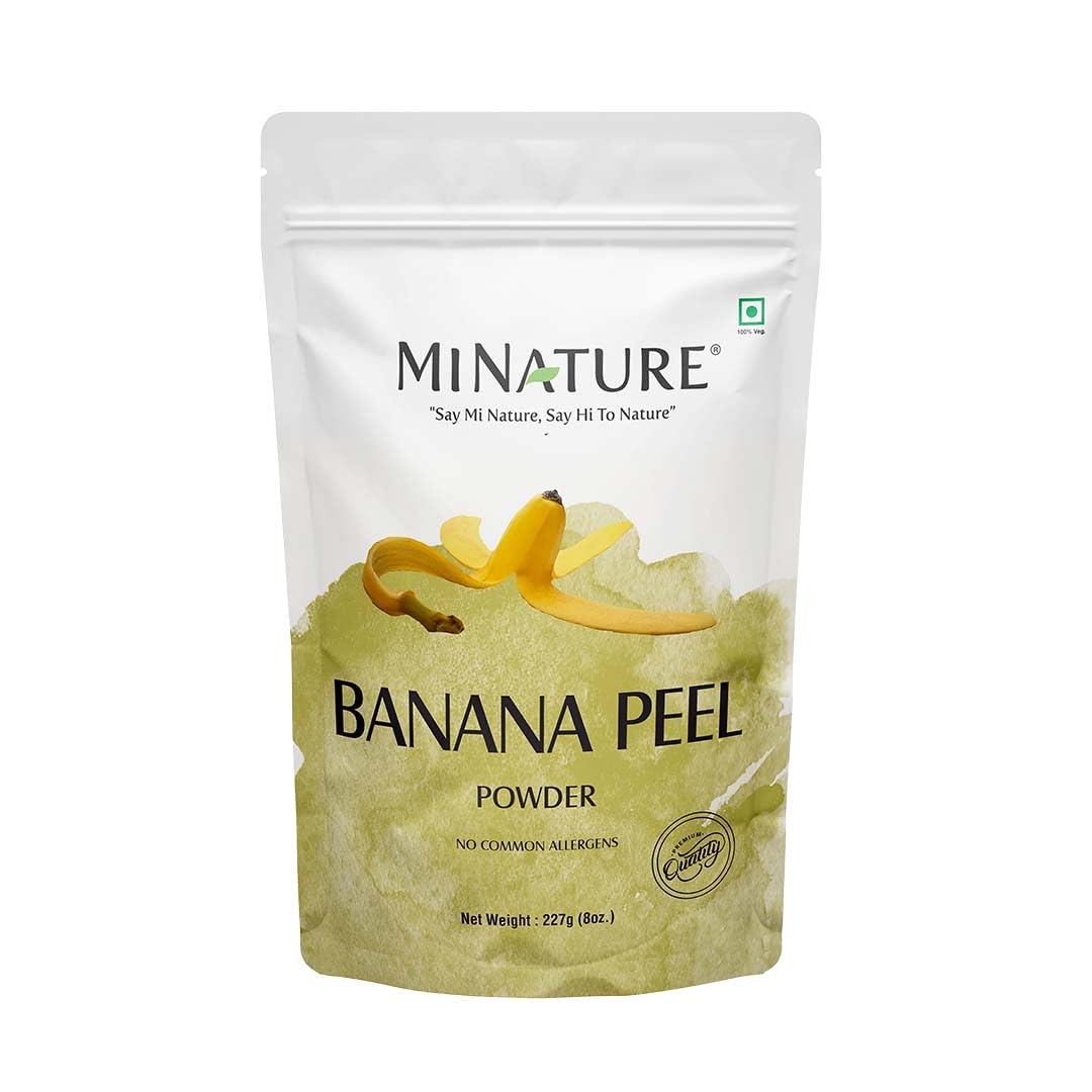 Mi nature Banana Peel Powder | Multi-Purpose Care | Pure & Natural Powder Without Preservative| Made In India | 227g (8oz)
