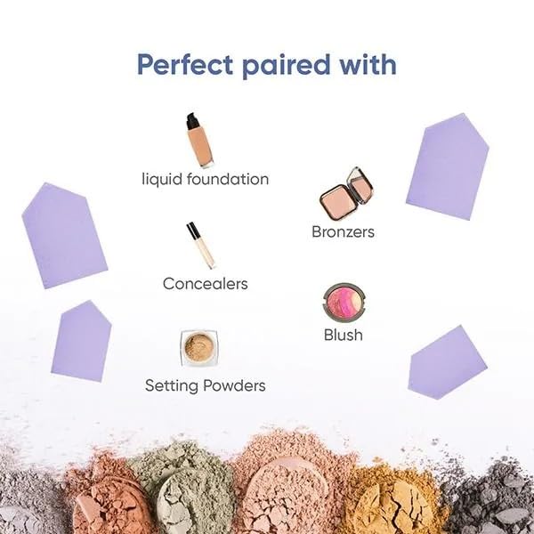 Image of VEGA Makeup Blender Sponge - Pack of 12 Soft Beauty Blender for Foundation, Concealer, BB Cream & Powder - Professional Makeup Sponge Puff for Flawless Makeup & Smooth Blending for Women, (MP-06)