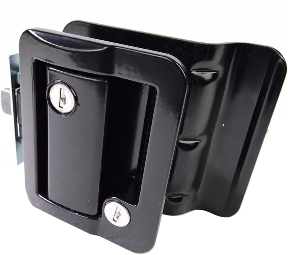 Enclosed Trailer Door Latch Holder Rv Door Locks Set Replacement Lock Fittings Solid Base for Rvs Campers Trucks and Horse Trailers