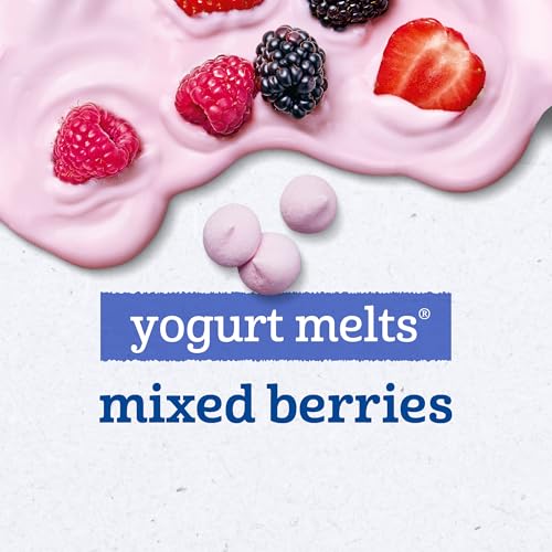 Image of Gerber Yogurt Melts Freeze-Dried Yogurt Snack, Mixed Berries 1 Ounce (Pack of 7)