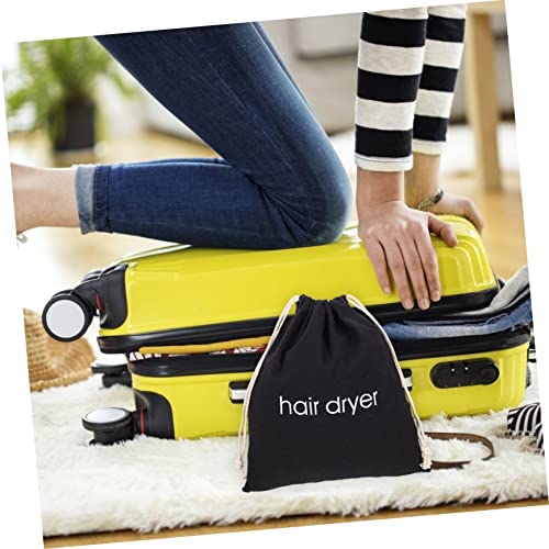 Bolsa de cordón para secador de pelo y organizador portátil de almacenamiento 3 piezas 4