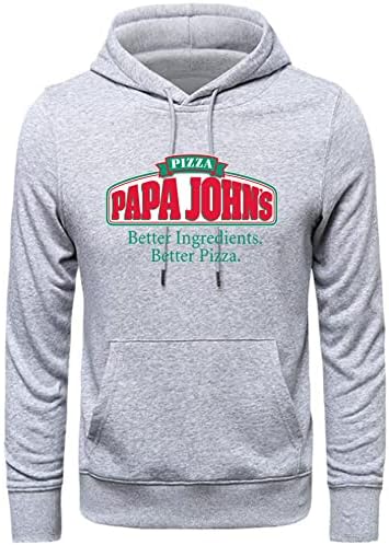 Amazon.com: ANNE QUEEN Men's Funny Pizza PAPA John's Logo Hoodies (Blacks  Small) : Clothing, Shoes \u0026 Jewelry