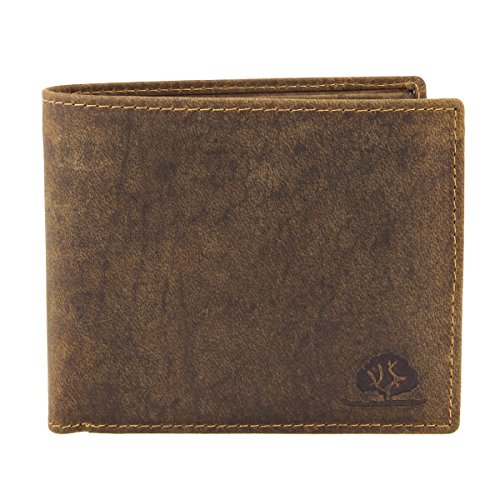 Greenburry Vintage Geldbörse Leder Portemonnaie braun Geldbeutel