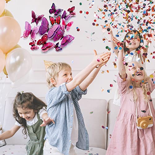 image for OPSEAM Butterfly Wall Decor 24/48 PCS, 3D Butterflies Stickers for Par