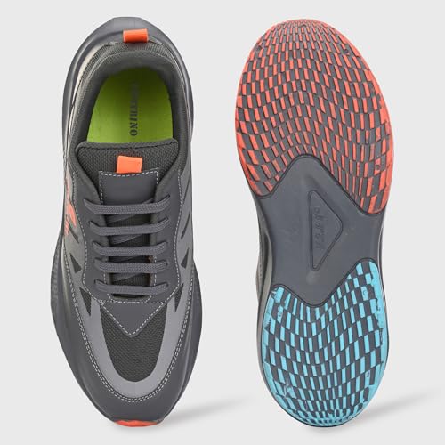 Image of Centrino Trendy Sneakers for Man | Casual Shoes for Men Stylish | Lightweight Lace-Up Canvas Walking Shoes | Cushioned Insole | Breathable Comfortable | Anti-Skid Sole | Premium Mens Sneaker Shoes (6831)