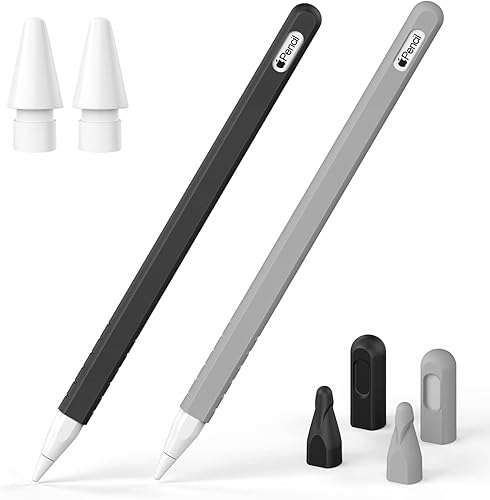 Paquete de 2 fundas compatibles con Apple Pencil de 2 generación accesorios de funda protectora para Apple Pen 2 piel de agarre de silicona para Paquete de 2 fundas compatibles con Apple Pencil de 2 generación accesorios de funda protectora para Apple Pen 2 piel de agarre de silicona para