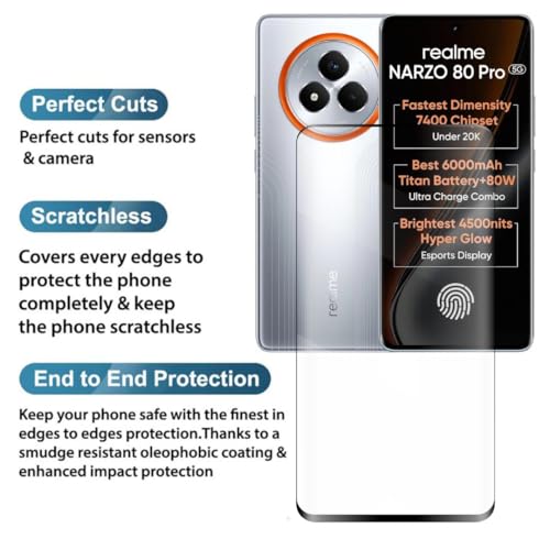Image of Privacy Tempered Glass Screen Protector Compatible With Samsung A36 5G and A56 5G - Anti-Spy Tempered Glass, Fingerprint may not Work, Privacy in Public Spaces, Temper - Pack of 1