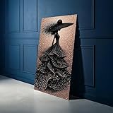 3:Toile de qualité supérieure – art mural moderne sur le thème de l'art abstrait. Qualité HD & Couleurs Durables – Impression haute définition sur toile de qualité premium avec des encres résistantes à l’eau et aux UV, assurant des couleurs vives qui ne se dégradent pas avec le temps