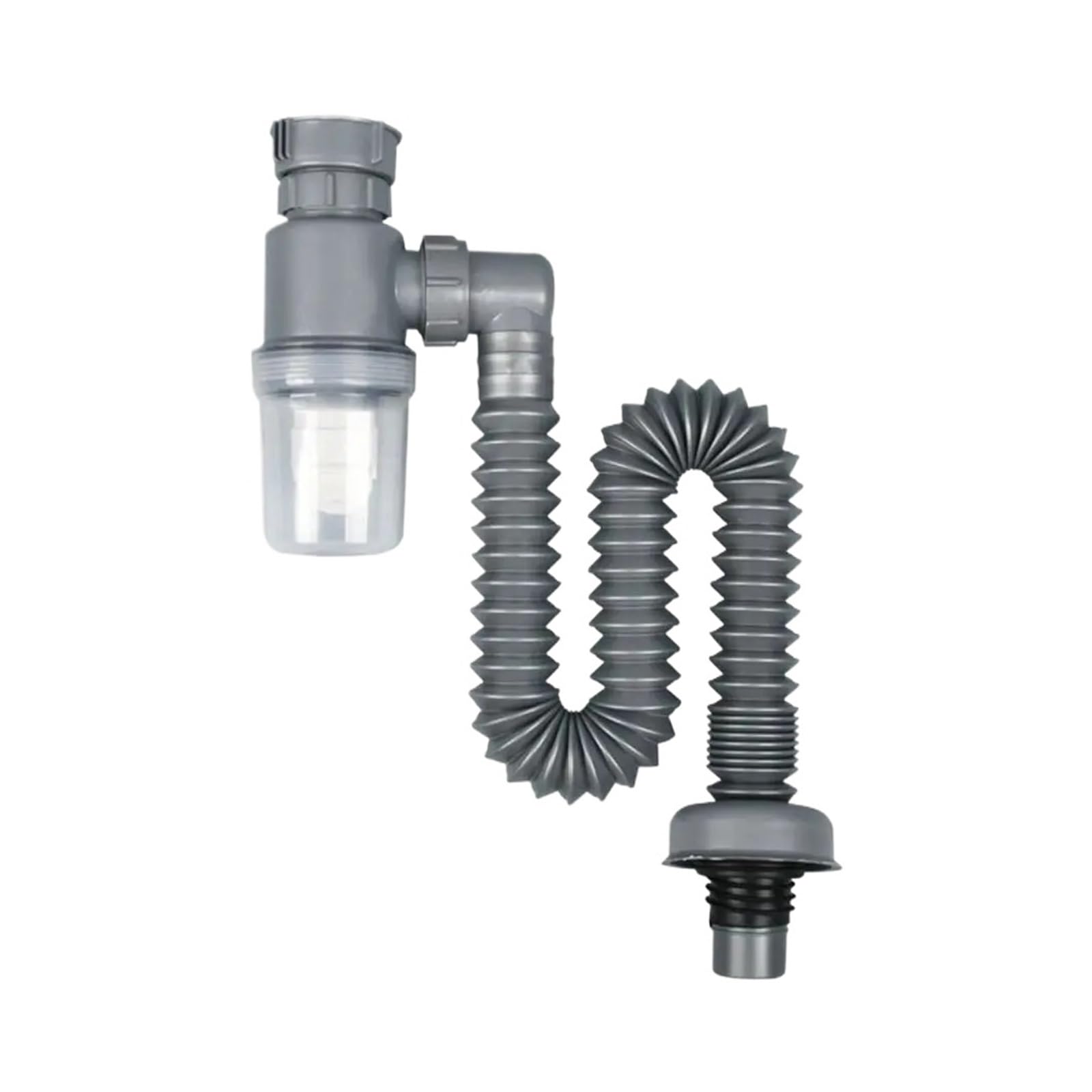 Flexible Plumbing Kitchen Accessories Washbasin Pipeline Drain Sewer Pipe Sink Deodorant Strainer Sink Hose(A)