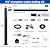 Muzata 6.5ft Cable Railing System Complete Set 36" Black Stair Post Handrail Kit Tool Accessories One-Stop All-in-One DIY Kit Fit 3ft-6.5ft Easy Installation