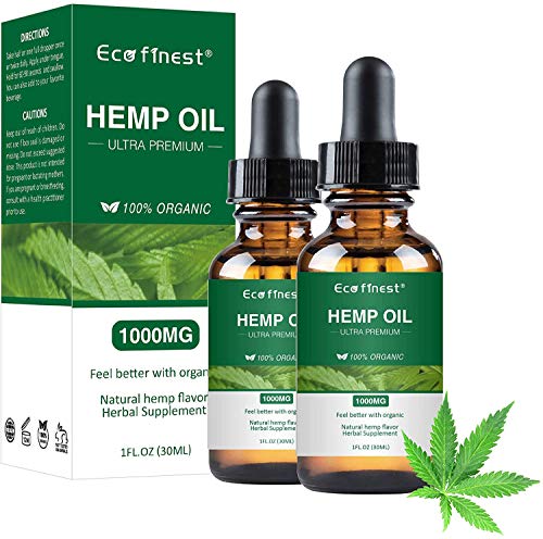 ECO finest (2-Pack)1000mg Natural Organic Authentic Seed Oil - Helps with Sleep, Skin & Hairrt