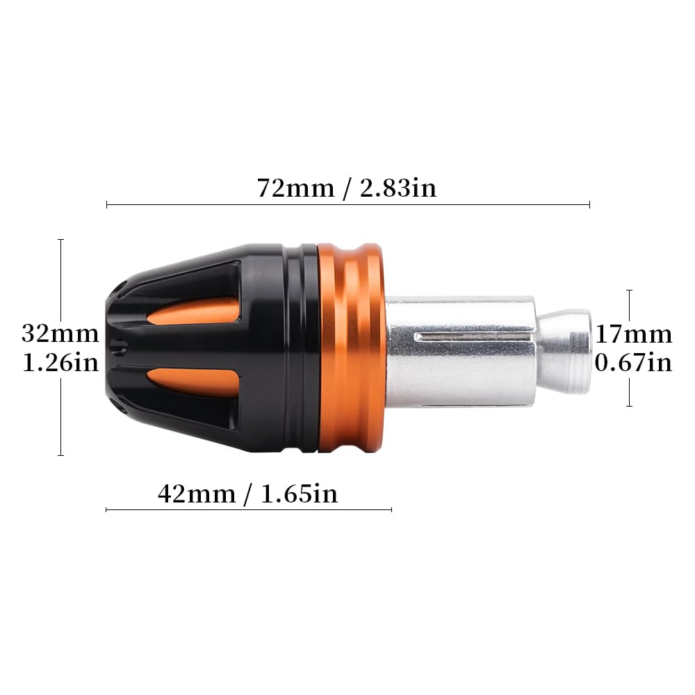 Tappi universali per manubrio moto 1290 Super Adventure 1290 Super Adventure R/T/S 1290 Super Duke GT/R tappi terminali per manubrio moto accessori (arancione)