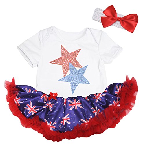 Body bébé fille idéal pour les siestes et sorties en bleu blanc