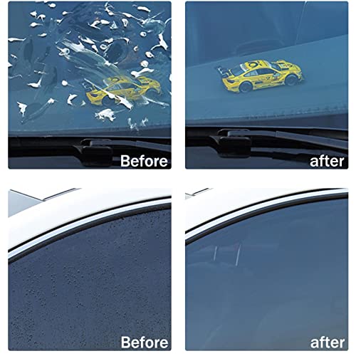 Glasoliefilm verwijderen - 120ml Ruitenreiniging Olie Film Remover | Watervlekverwijderaar voor badkamerraam voorruit voorruit, veilig rijden, helder zicht Gusengo - Image 4