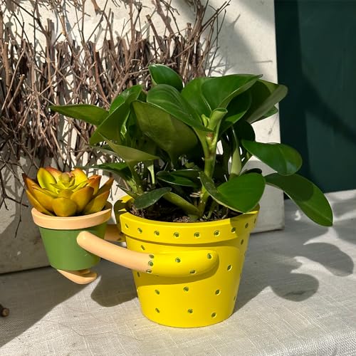 Cute-Indoor-Planter-Succulent-Pots-Mom-Hugging-Baby-Double-Plant-Pots-Decorative-53-Pot-29-Cactus-Pot-with-Drainage-Interior-Outdoor-PlantsUnique-Fun-Gift-PlantersBest-Gifts-Family-Friends