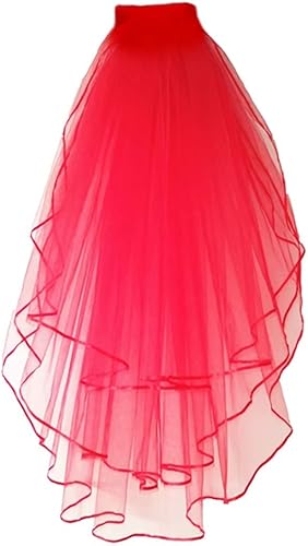 Halloween Cosplay disfraz velo mujer tul corto velos de novia accesorios de boda