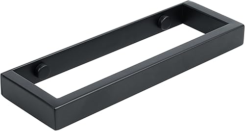 Alise Toallero de baño, soporte de pared para toallas de baño, toallero para baño, toallero de acero inoxidable SUS304 de 8 pulgadas, negro mate