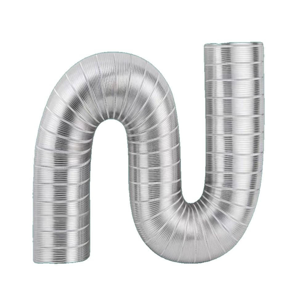 Tubo De Ventilación Flexible De Aluminio Manguera De Salida De Aire Para Ventilación HVAC, Telescópica Tubo Campana Extractora(Dia 90mm(3.5"))