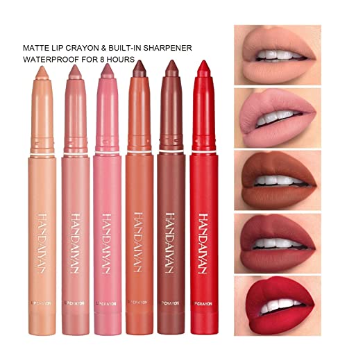 HANDAIYAN Matte Lipstick Pen Modify Lip Shape Lip Liner Lip Pencil Matte Long Lipstick Lasti Cosmetic R2Y3 Lipstick Liner Makeup - Image 8