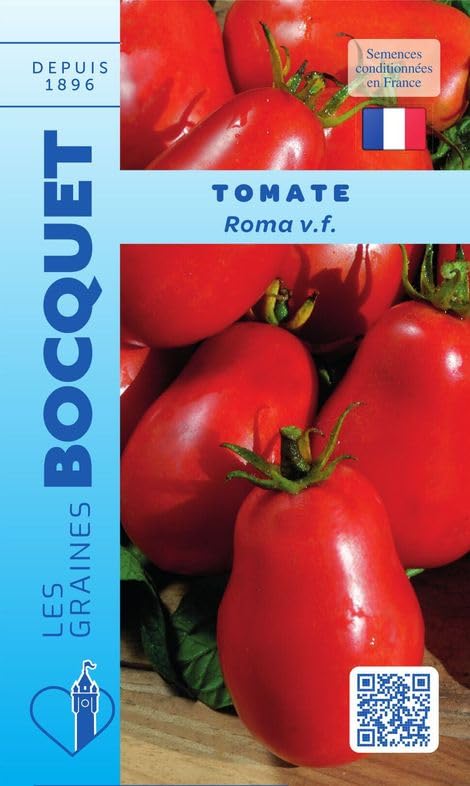Sachet de graines de Tomate Roma VF (Verticilium et Fusarium) - 0,5 g - légume fruit - LES GRAINES BOCQUET