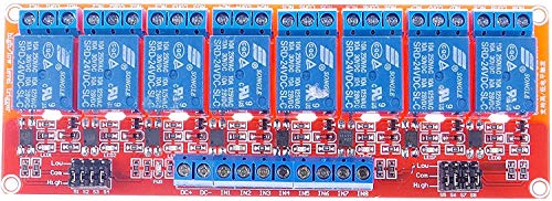 LIVISN DC 12V 8-Channel Relay Module High Low Level Trigger with Optocoupler Isolation Load DC 30V AC 250V 10A for PLC Automation Equipment Control Industrial Control Arduino (24V 2 CH)