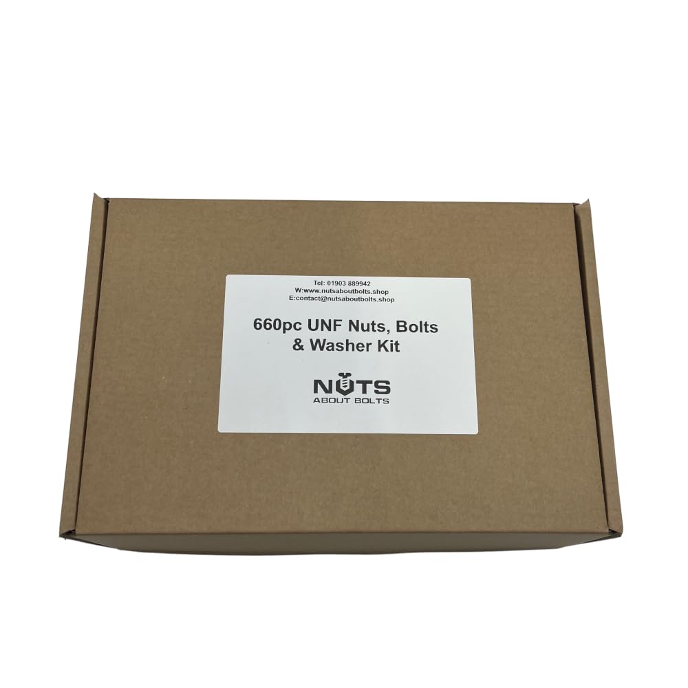 660pc UNF Classic Car Kit, Zinc Plated Imperial Nuts Bolts & Washers, for General Restoration of Land Rover Jaguar Austin Morris Triumph Sunbeam Mini MG Hillman Lotus & More