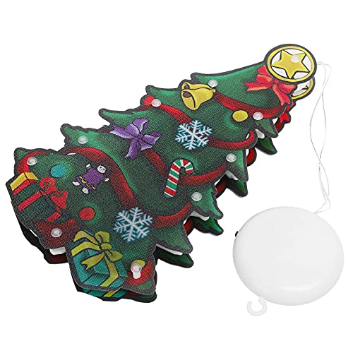 Kikumi Luces Colgantes LED Navideñas, 10 Luces Blancas Cálidas, Funcionan con Pilas con Ganchos y Ventosas para Decoraciones de Fiestas de árboles de Navidad en Interiores