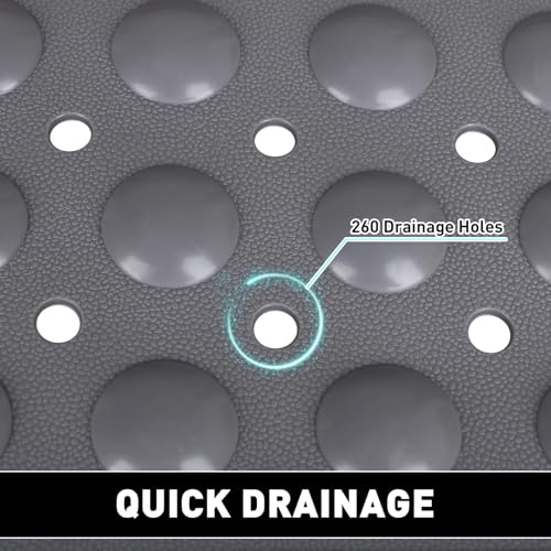 Mofonky ANTI SLIP SHOWER MAT Mat Non Slip: 35.4X23.6 Inch Extra Large Tpe Shower Mats thumb #2