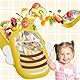 DGMI Brotdose Edelstahl für Kinder Erwachsene, Cartoon Biene Lunchbox mit 2 Fächern, Frühstücksbox, Leckdosenkiste, Auslaufsicher Brotzeitdose, Spülmaschinenfest Bento Box für Picknick Arbeit Reisen