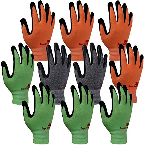 3M SuperGrip 軽量ニトリルワークグローブ スーパーグリップ200、3Dコンフォートストレッチフィット、耐久性のあるパワーグリップフォームコーテ Amazon | 3M SuperGrip 軽量ニトリルワークグローブ スーパーグリップ