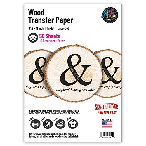 NuFun Activities Heat Transfer Paper for Wood, 8.5x11in, 50 Sheets...