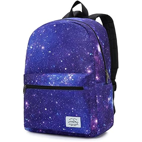 HotStyle TRENDYMAX Galaxy Printed School Backpack, Purple Cover