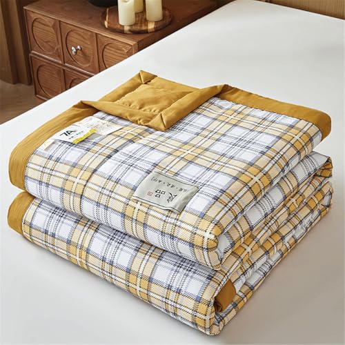 Odot Couvre Lit Matelassé 2 Personnes Été Réversible Dessus de Lits et Couvre-Lits Boutis Doux et Confortable Microfibre Jeté de Lit Matelassage Jeté de Canapé, Plaid Couleur Unie (Kaki,220x240cm)