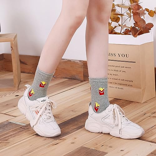 Image of CaiDieNu Women's Animal Toe Socks - Cotton Five Finger Colorful Funny Casual Crew Socks for Ladies