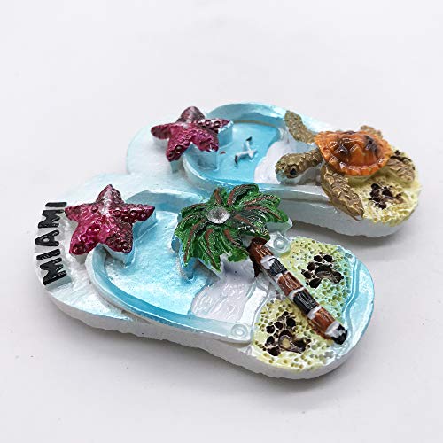Imán Decorativo Triangular de Resina Miami Slipper miniatura 6