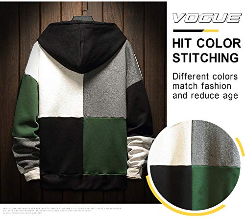 KENAIJING Felpa da Uomo con Cappuccio, Felpa Uomo