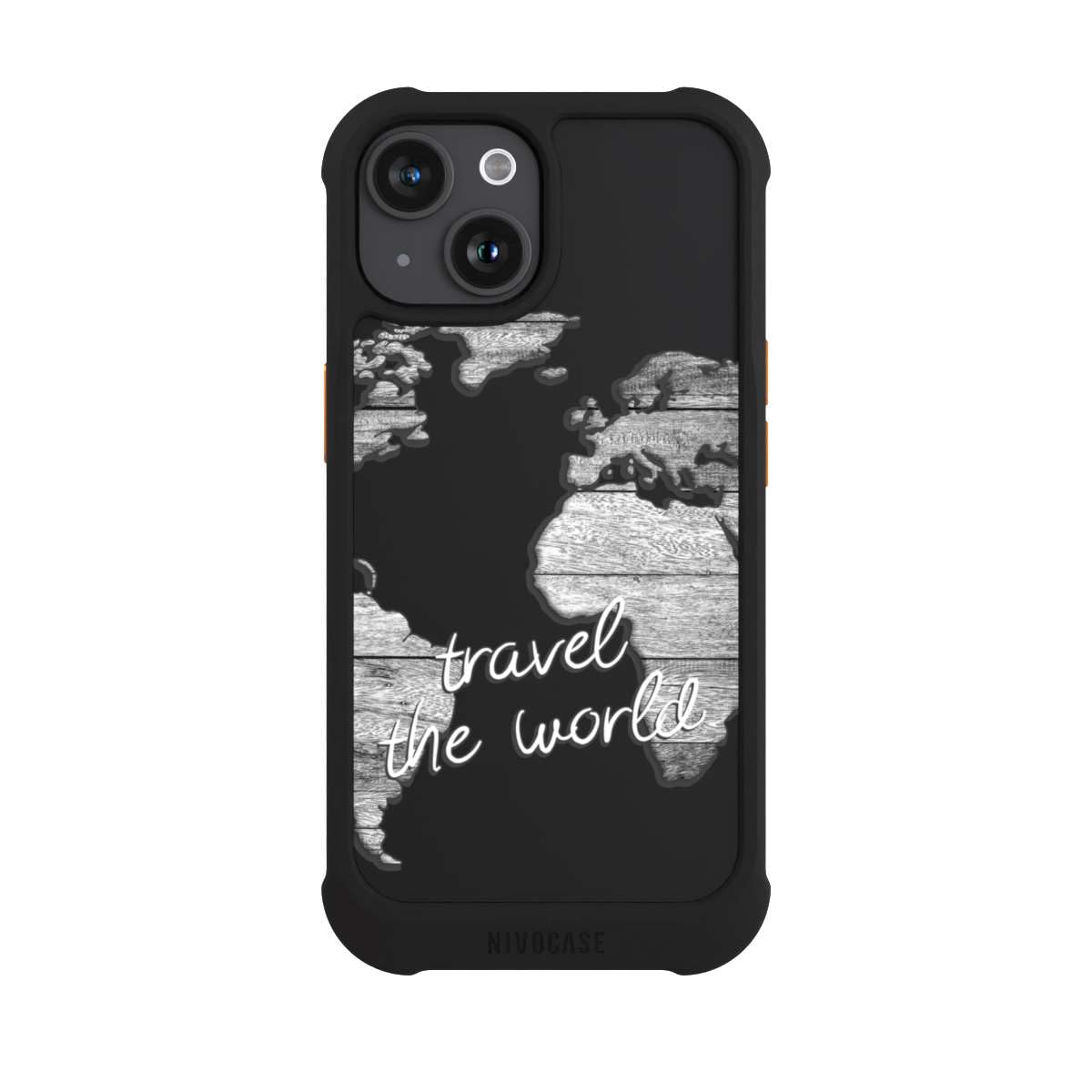 Custodia per Apple iPhone 15 Viaggio Trasparente Mappa