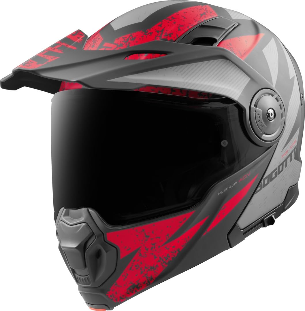 Bogotto FG-102 Safari Fiberglas Enduro Klapphelm