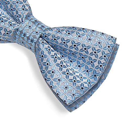 Image of DiBanGu Pre-Tied Bow Ties for Men Silk Adjustable Tuxedo Bowties Pocket Square Cufflinks Set with Lapel Pin Jacquard Woven